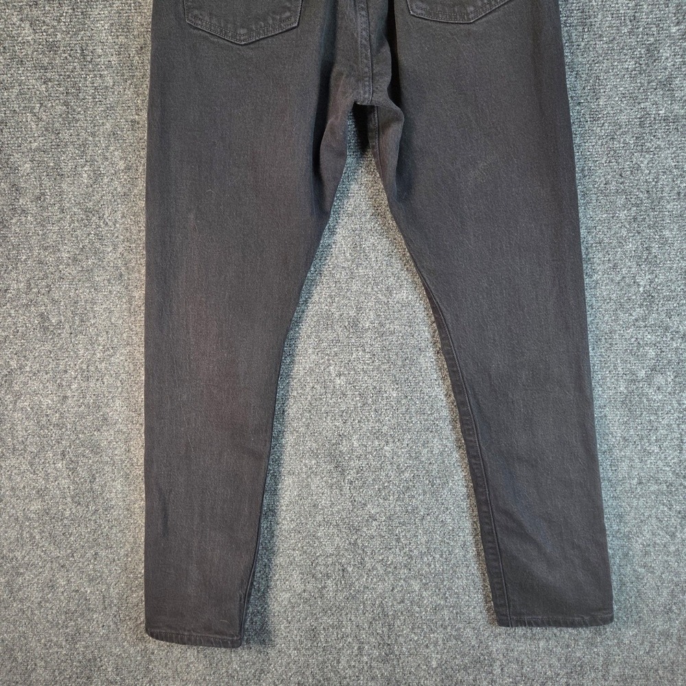 Levi's Premium 501 Big E Black Jeans 28x29 High Rise Button Fly Straight Leg - Picture 10 of 16